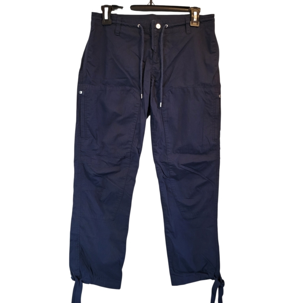 Lauren Ralph Lauren Navy Blue Cargo Capri Pants - Picture 2 of 6